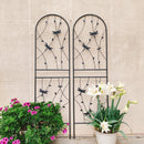 2 Pack Metal Garden Trellis 71" x 19.7" Rustproof Trellis for Climbing Plants
