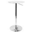 Adjustable Contemporary Bar Table - White by HouseOfZazla