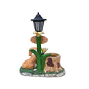 Sitting Dog Solar Lantern Planter Statue by HouseOfZazla