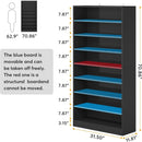 9 Tier Freestanding Shoe Cabinet with Open Design by HouseOfZazla