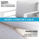 5 Seat Single Triple Small Large White Sectional Sofas Couches Coffee Table Furniture Set For Patio Garden Outdoor