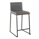 Mason Mara - Contemporary Fixed Height Quality Counter Stool (Set of 2) by HouseOfZazla