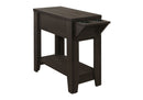 Accent Side Table with Storage and Built-In Lamp by HouseOfZazla