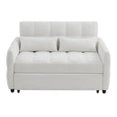 Loveseat Sofa Pull-Out Bed With Adjustable Backrest, 3 USB Ports And 2 Lumbar Pillows For Living Room by HouseOfZazla