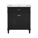 Bathroom Vanity With Ceramic Basin, Soft Close Door And Adjustable Shelves