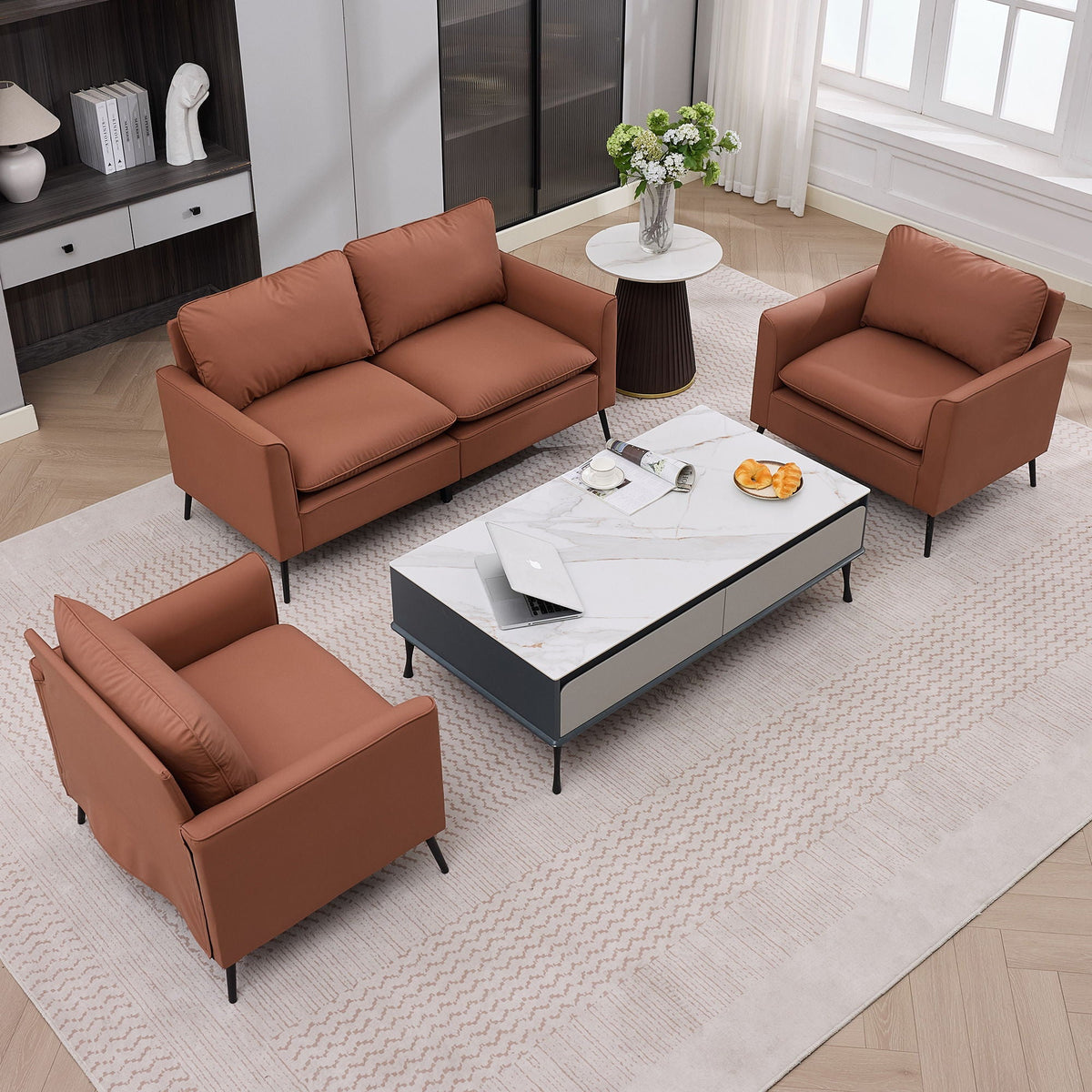 Upholstered Loveseat, For Living Room, photo 9 of 40