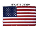 Nylon American Flag with Grommets Along Edges for Wall Hanging - Indoor or Outdoor *Made in USA*
