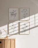 Botanical Wall Art Prints Set of 4