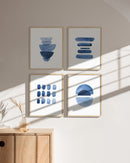 Blue abstract watercolor