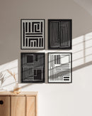 Black and white tribal