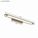 GobekUsa 16"/21" Tubed Vanity Light Fixture in Bronze with LED Metal and Acrylic Design – Warm/White Lighting