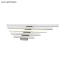 GobekUsa 16"/31.5"/47" W Acrylic Straight Vanity Lamp - Sleek Chrome LED Wall Mount Light Fixture