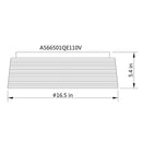 17" Traditional Brown Rattan Flush Mount Lighting with LED