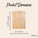 16" Bamboo Cutting Board with Handle by Bamboo Switch