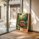 Retro Tokyo Railway Poster – Japanese Train Wall Art, Vintage Travel Print