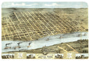 Vintage Map of Little Rock, Arkansas 1871