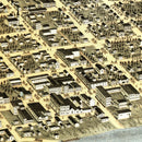 Vintage Map of Little Rock, Arkansas 1871