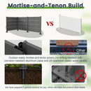 50" W x 49" H Outdoor Privacy Screen with Aluminum Posts by HouseOfZazla