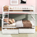 Bunk Bed With Drawers, Convertible Storage Bed by Unique Piece Furniture
