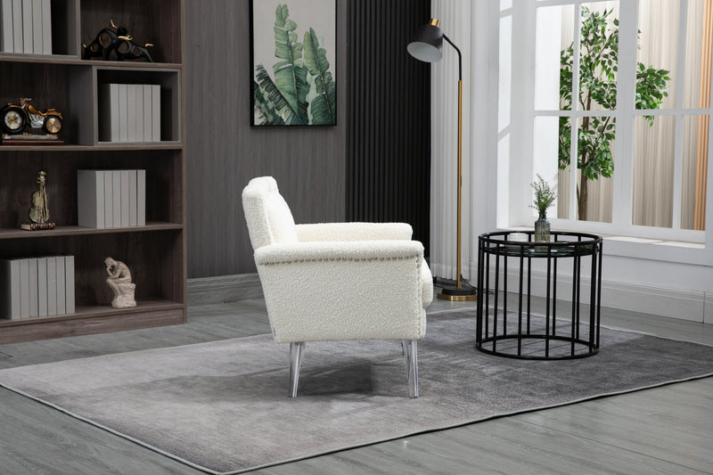 Accent Chair, Living Room Chair / leisure single sofa with acrylic feet