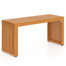 36 Inch Patio Bench All-Slat Acacia Wood Loveseat by DirectDeals