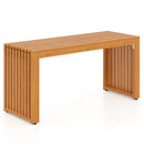 36 Inch Patio Bench All-Slat Acacia Wood Loveseat by LJGDeals