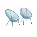 Modern Egg Shaped String Chairs (Set of 2) by Unique Piece Furniture