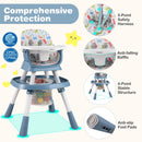 16-in-1 Baby High Chair with Activity Center and Booster Seat for Babies and Toddlers