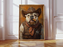 Bulldog Sheriff with a Cigar and Scowl