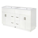 Bathroom Vanity With 2 Doors, 2 Drawers, Adjustable Shelf, Hidden Slides & Soft Close Hinges