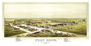 Vintage Map of Fort Reno, Oklahoma 1891
