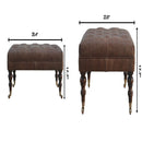 Buffalo - Ottoman With Castor Legs by HouseOfZazla