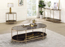 Fiorella Marble Print Glass Table by HouseOfZazla
