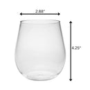 Halo - Oval Tritan Glasses Dof 18Oz, Bpa Free Plastic Water Tumblers (Set of 4) - Clear by HouseOfZazla