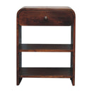 Aspen - Open Bedside Table - Dark Brown by HouseOfZazla