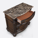 3 Drawers Nightstand - Brown / Cherry by Unique Piece Furniture