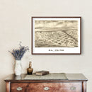 Vintage Map of El Reno, Oklahoma 1891