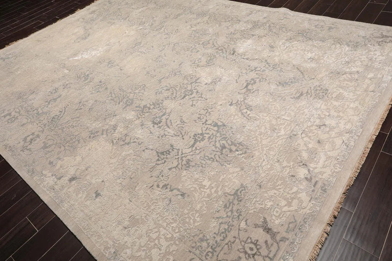 9' x12'  Sherpa Wool and Silk Oriental Area Persian Rug