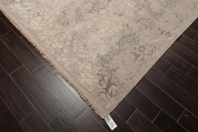 9' x12'  Sherpa Wool and Silk Oriental Area Persian Rug