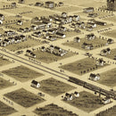 Vintage Map of Childress, Texas 1890