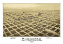 Vintage Map of Childress, Texas 1890