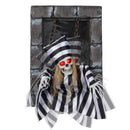 Animated Halloween Decoration 18 Inch Hanging Skull Prisoner by LJGDeals