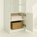 Elise - Modular Closet System With Mirror - White by HouseOfZazla