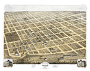 Vintage Map of Denison, Texas 1873