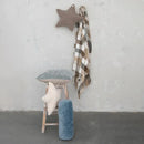 Brushed Cotton Flannel Throw w/ Fringe, Plaid