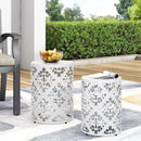 Outdoor Metal Modern Design End Table by HouseOfZazla