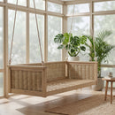 TOPMAX Outdoor Classic Solid Wood Twin Size Swing Bed by HouseOfZazla