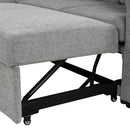 Modern U-Shaped Sectional Sofa Convertible Pull-Out Sofa Bed With USB Ports And Cup Holders by HouseOfZazla