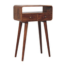 Solid Wood Curved Console Table by HouseOfZazla