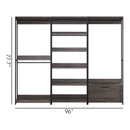 Monica - Walk-In Closet System With Modular Design - Rustic by HouseOfZazla